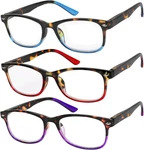 Reading Glasses Set Of 3 Great Value Spring Hinge Readers And Women. Fixed Price $17.01.