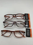 "3 Pair" R80 Foster Grant TS1003 1.75 Fgx Reading Readers Glasses Tortoise. Fixed Price $7.15.