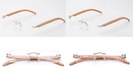 Bamboo Frame Reading Glasses Light Weight Rimless Women Classic Readers. Fixed Price $12.95.