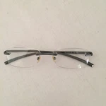 Magnivision WL1111 Eyeglass Frames Rectangular Rimless AL12 Mcv. Fixed Price $18.00.