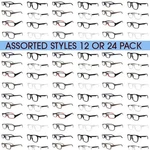 Reading Glasses For And Women Readers 12 Pack 24 Any Powers Best. Fixed Price $23.95.
