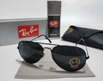 Ray-ban RB3025 Aviator Pilot Sunglasses Black Frame Gray Lens 58MM. Fixed Price $46.99.