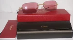 Cartier Sunglasses Rimless Gold Pink CT0271S 010 58 17 145. Fixed Price $934.99.