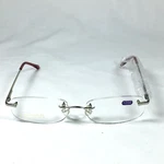 Adult Reading Glasses Rimless 2.00 Silver Tone Metal Frame 22E. Fixed Price $14.00.
