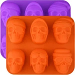 2 Pack Skull Cake Pan, 6 Cavity Molds, Silicone Baking For. Fixed Price $15.08.