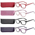 Polka Dots Fashion Ladies Reading Glasses 4 Pairs High Quality Spring Hinge. Fixed Price $32.94.