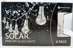 Members Mark Solar Mercury Glass Lights Patio Outdoor Hanging Bulbs 6-PACK New. Fixed Price $39.50.