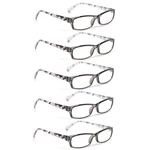 Kerecsen 5-PAIR Ladies Reading Glasses Spring Hinge Fashion Readers Pattern. Fixed Price $25.07.