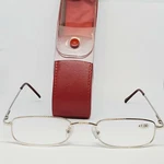 Nos Hilco Leader Reading Glasses +1.00 Power Metal Reader W/ Case. Fixed Price $5.00.