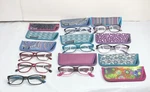 Wome Reading Glasses(foster Grant (5) M+ Readers (2) - Equate (1)) 10 Cases. Fixed Price $29.75.