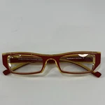 New Grotesque Eye Glasses Frame Germany Foster 161 Red Yellow Designer Comfort. Fixed Price $98.88.