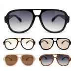 SA106 Mens Retro Thick Frame Navigator Sunglasses UV400 Oversized Fashion Shades. Fixed Price $14.99.