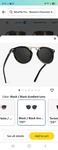 Wearme Pro Women's Round Polarized Sunglasses Black Frame Gradient Lens. Fixed Price $11.00.
