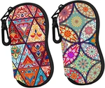 Sunglass Case Soft For Women 2 Pack Reading Eyeglass Pouch Easy To. Fixed Price $20.99.