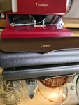 Cartier Panth Re Ct 0430S 001 58 Gold Blue. Fixed Price $1000.00.