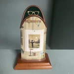 Bertone Italy Fly Fishing Motif Eye Reading Glasses Holder Stand Velvet Lined. Fixed Price $11.17.