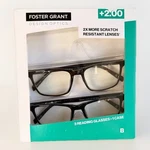 Pack Of Foster Grant Design Optics Reading Glasses +2.00 Magnification Power. Fixed Price $7.90.