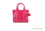 Marc Jacobs Shiny Crinkle Micro Tote Leather Crossbody Bag. Fixed Price $184.00.