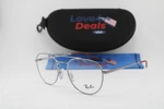New Ray-ban Rb 6414 2502 Silver Red Authentic Eyeglasses 53-18. Fixed Price $126.65.