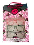Betsey Johnson Women 3-PAIR Cat-eye Reading Glasses Set +1.50 Readers Stylish. Fixed Price $22.94.