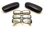 3-PACK Icon Eyewear Hand Made Temples Reading Glasses +2.25 With Hard Cases. Fixed Price $16.19.