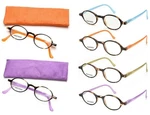 Round Tortoise Reading Glasses Color Spring Temples Soft Case - Art Wear. Fixed Price $10.99.
