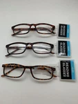 "3 Pair" R43 Foster Grant TS1003 2.00 Fgx Reading Readers Glasses Tortoise. Fixed Price $7.95.