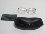 Vogue VO5276 2736 Brown Crystal Cat Eyeglasses Frames 53-17-140. Fixed Price $47.94.