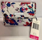 Vera Bradley Rfid Euro Wallet - Trifold, Vineyard Floral Pattern, Nwt. Fixed Price $35.00.