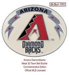 Arizona Diamondbacks Team Belt Buckle Mlb Licensed Siskiyou SBB155 Commemorative. Fixed Price $14.95.