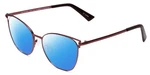 Book Club Dutiful Scammed Ladies Cateye Polarized Sunglasses Wine Satin Red 55MM. Fixed Price $39.95.
