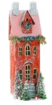 Cody Foster Christmas Light Up House, Glitter Red TOWNHOUSE-12"H. Fixed Price $90.00.