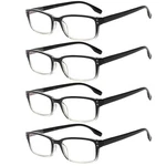 Kerecsen 4 Pack Reading Glasses For And Women With Black/clear. Fixed Price $20.97.