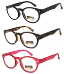 Keyhole Round Multi Focus + Reading Glasses 3 Strengths 1 Reader Silver Rivet. Fixed Price $15.99.