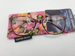Foster Grant Reyna Women's Cateye Reading Glasses Purple Spring Hinges. Fixed Price $14.95.