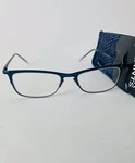 Foster Grant Blue Reading Glasses Leighton Navy Readers +1.50 With Free Softcase. Fixed Price $12.88.