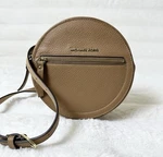Michael Kors Round Pebbled Leather Fanny Pack Belt Bag Tan. Fixed Price $49.99.