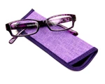 Foster Grant Women's Rectangular Reading Glasses - Aurora (blue/black). Fixed Price $10.97.