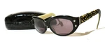 Brighton Breakaway Handmade Sunglass/eyeglass Frame Glasses Blk/tan Scroll Arms. Fixed Price $24.99.