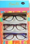 Nanette Lepore 3 Pack Premium Reading Glasses Readers +1.50+2.00+2.50 New. Fixed Price $29.99.