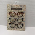 Nib +2.50 Box Set 3 Pairs By Max Studio Reading Glasses Readers Men. Fixed Price $30.00.