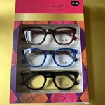 Tahari Premium Reading Glasses Set Of 3 Pairs +1.50 Strength Round (boxed) Nib. Fixed Price $39.90.