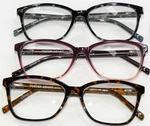 Foster Grant Designoptics Reading Glasses Plastic Frames With Soft Case - 3 Pack. Fixed Price $19.50.
