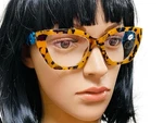 Boutique Reader Glasses Power +2.00 Brown/black Tortoise & Aqua Blue. Fixed Price $11.99.