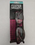 Foster Grant Reading Glasses +2.75 Monica Mag 52 15-142 With Soft Case. Fixed Price $13.88.