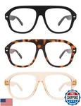 Amomoma 3 Pack Retro Blue Light Aviator Reading Glasses For Women Men,oversiz. Fixed Price $34.99.