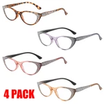 4 Pk Stylish Cat Rhinestone Reading Diamond Eyeglasses Bling Readers. Fixed Price $27.98.