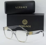 New Versace Reading Glasses Mod. 3329-B 5305 52-17 145 Grey &gold Frames Readers. Fixed Price $239.99.