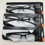 "3 Pair" Foster Grant Paolo Blk Readers +1.75 Black Half Rim Reading Glasses. Fixed Price $27.95.