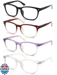 Hapjoys Blue Blocking Reading Glasses For Women Stylish Lightweight Squ. Fixed Price $34.99.